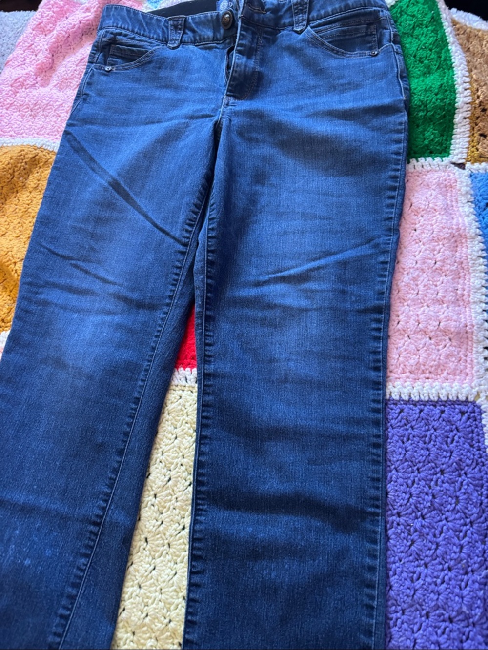 Democracy Dark Blue Straight Leg Women's Jeans